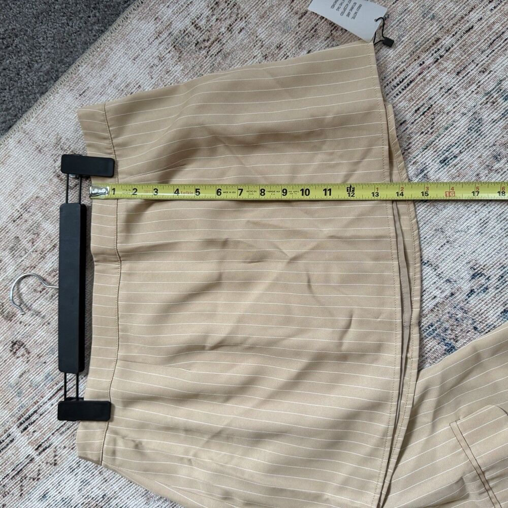 NWT Revolve ALL THE WAYS pinstripe blazer 2 Piece Set With Mini Skirt Sz Large - Picture 9 of 15